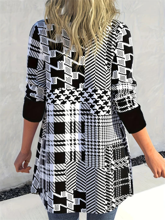 Leona | Geo Print Cardigan