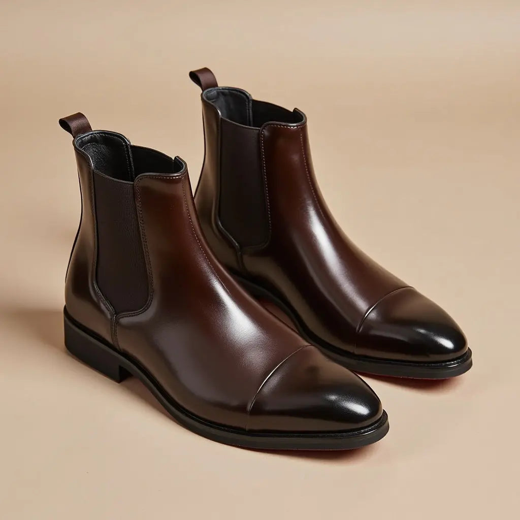 Beau | Men's Cap Toe Chelsea Boots
