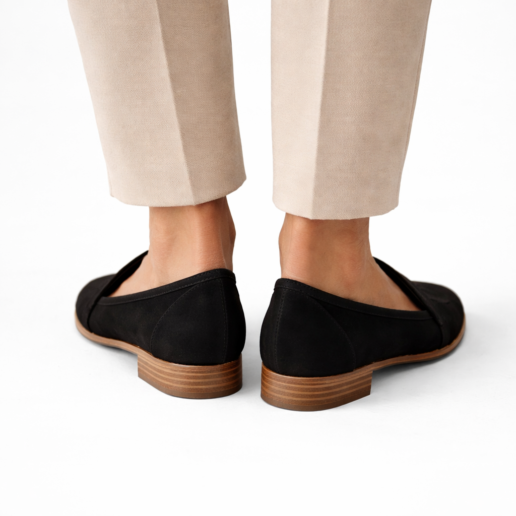 Isla | Pointed Suede Loafers