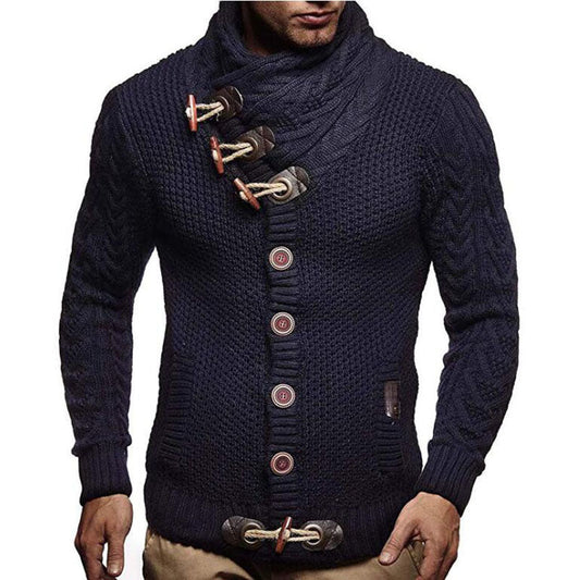 Men's Asymmetric Knit Cardigan