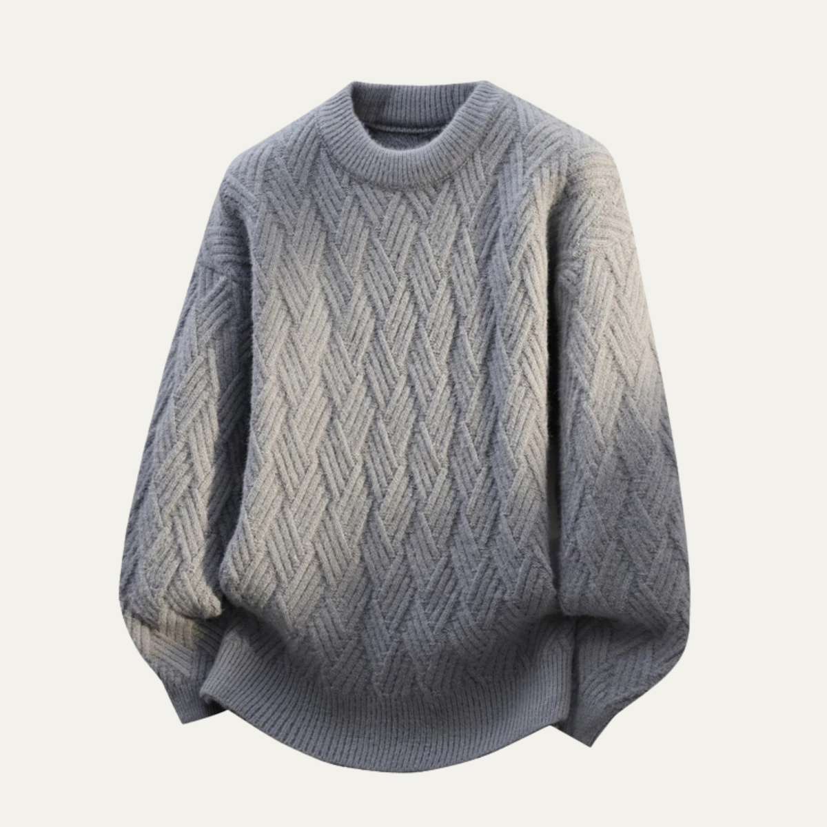 Men's Cable Knit Crew Sweater