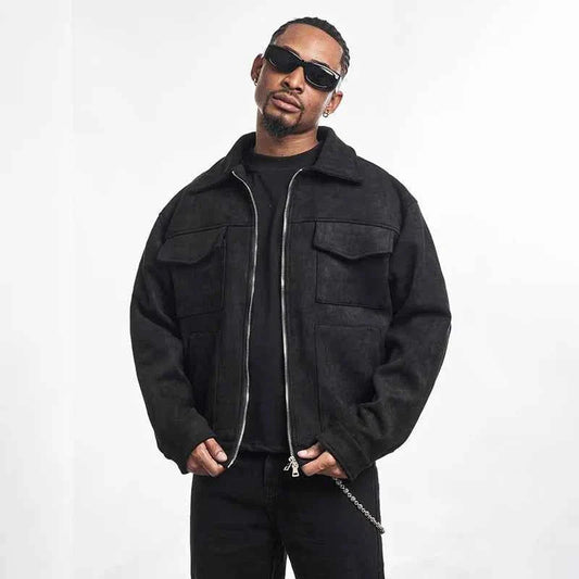 Men's Classic Ribbed Bomber Jacket