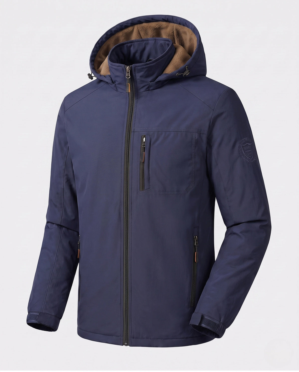 Men's Fleece Lined Winter Jacket in Navy