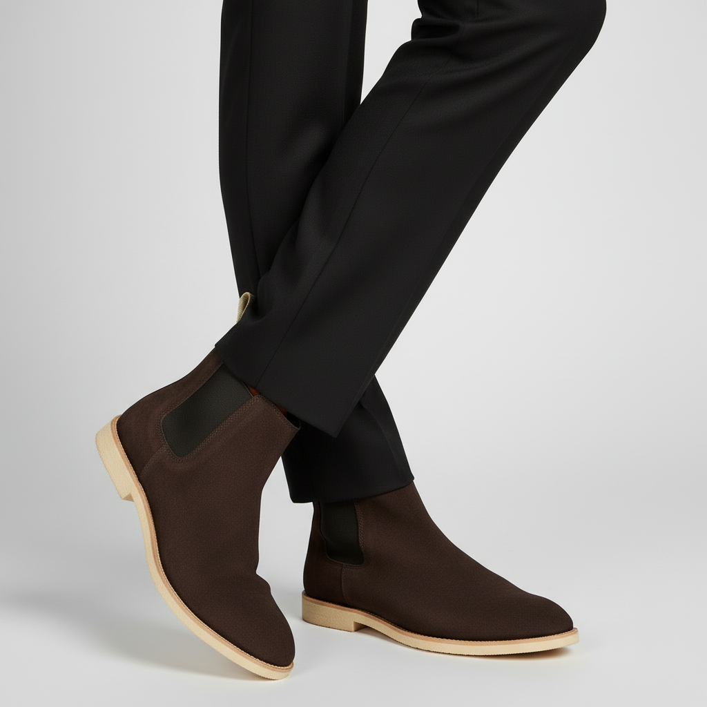 Men's Leather & Suede Chelsea Boots
