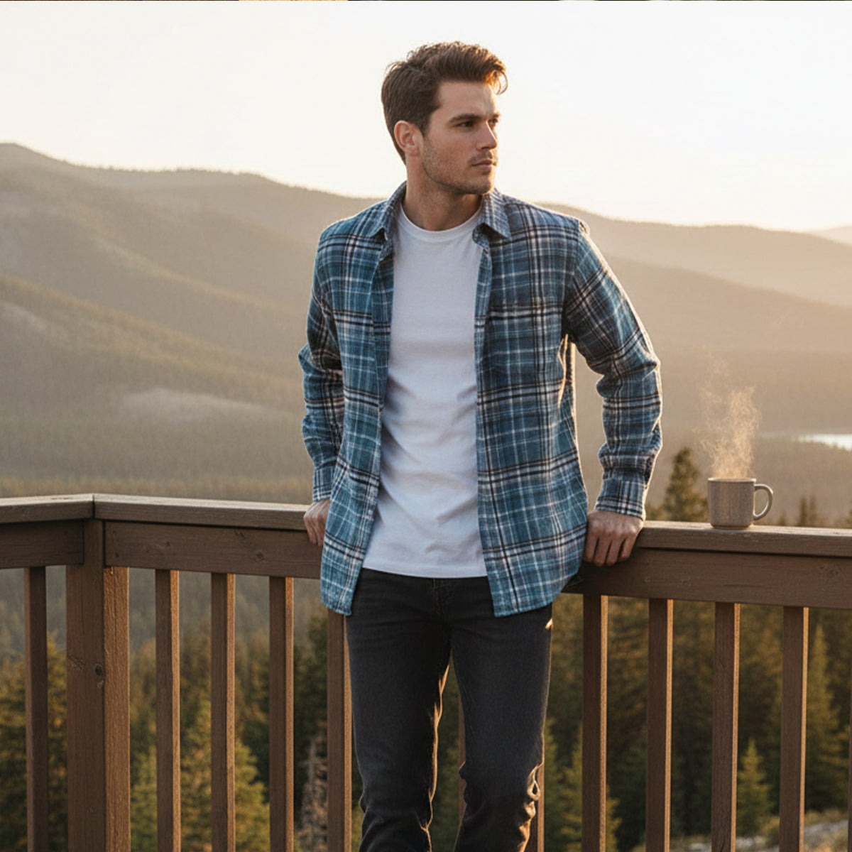 Men's Oversized Flannel Shirt