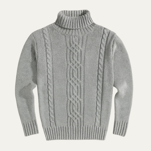 men's cable knit knit sweater