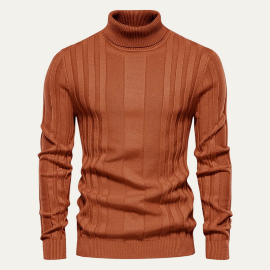 men's ribbed knit knit sweater