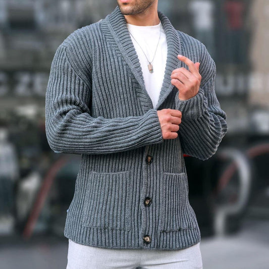 Men's Shawl Collar Cardigan