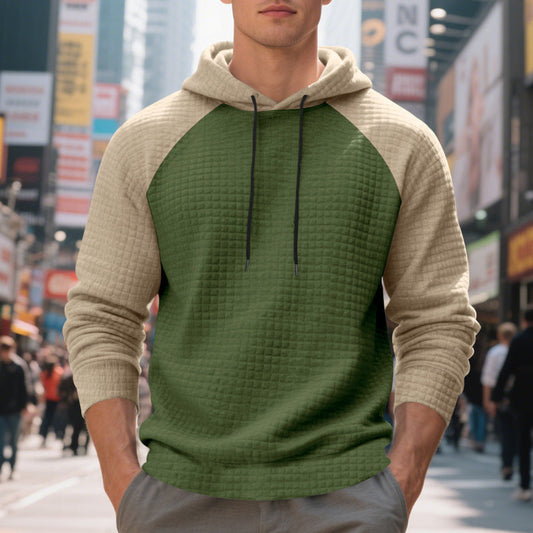 Men's Waffle Raglan Hoodie