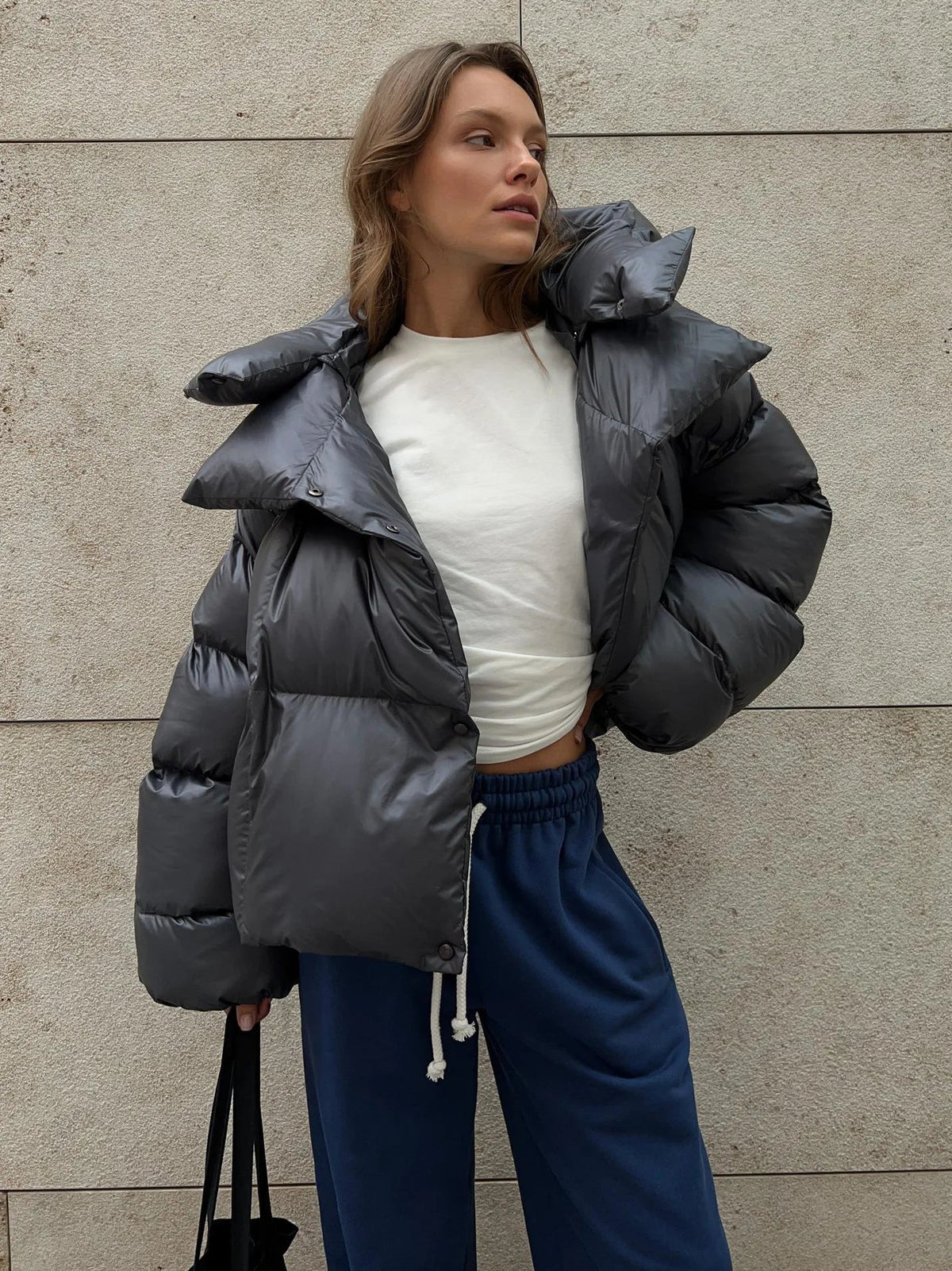 Women's Cropped Puffer Jacket
