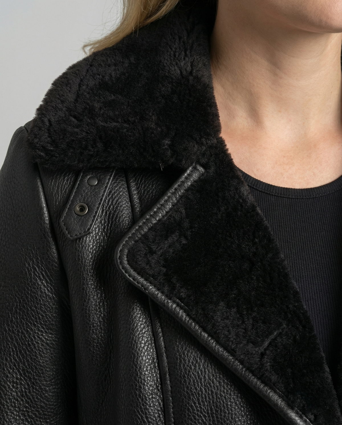 Women's Faux Leather Coat