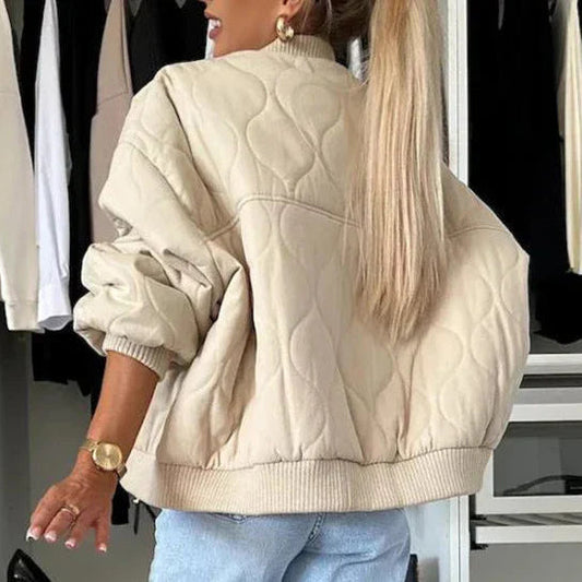 Women's Quilted Bomber Jacket