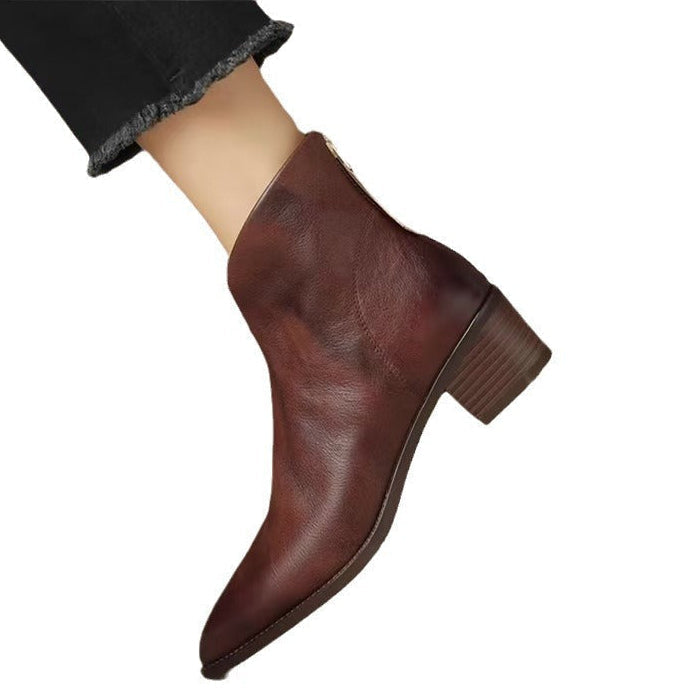 Women's V Cut Ankle Boots