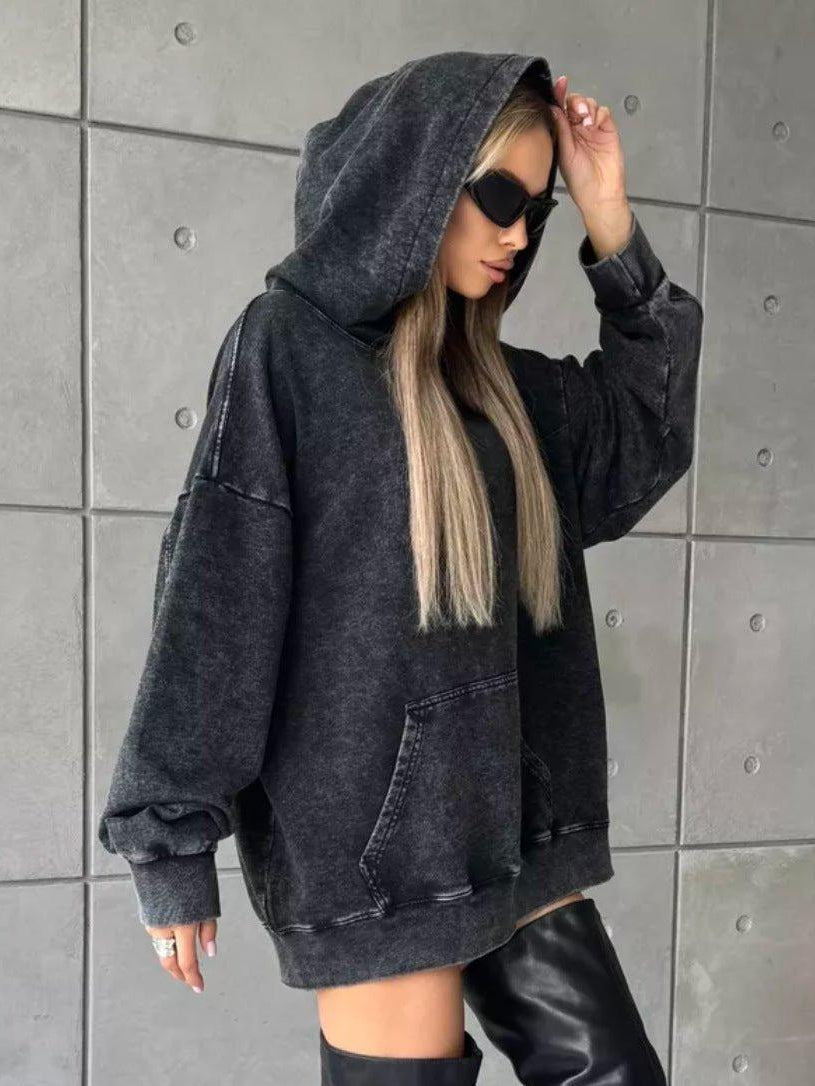 Women's Washed Oversized Hoodie