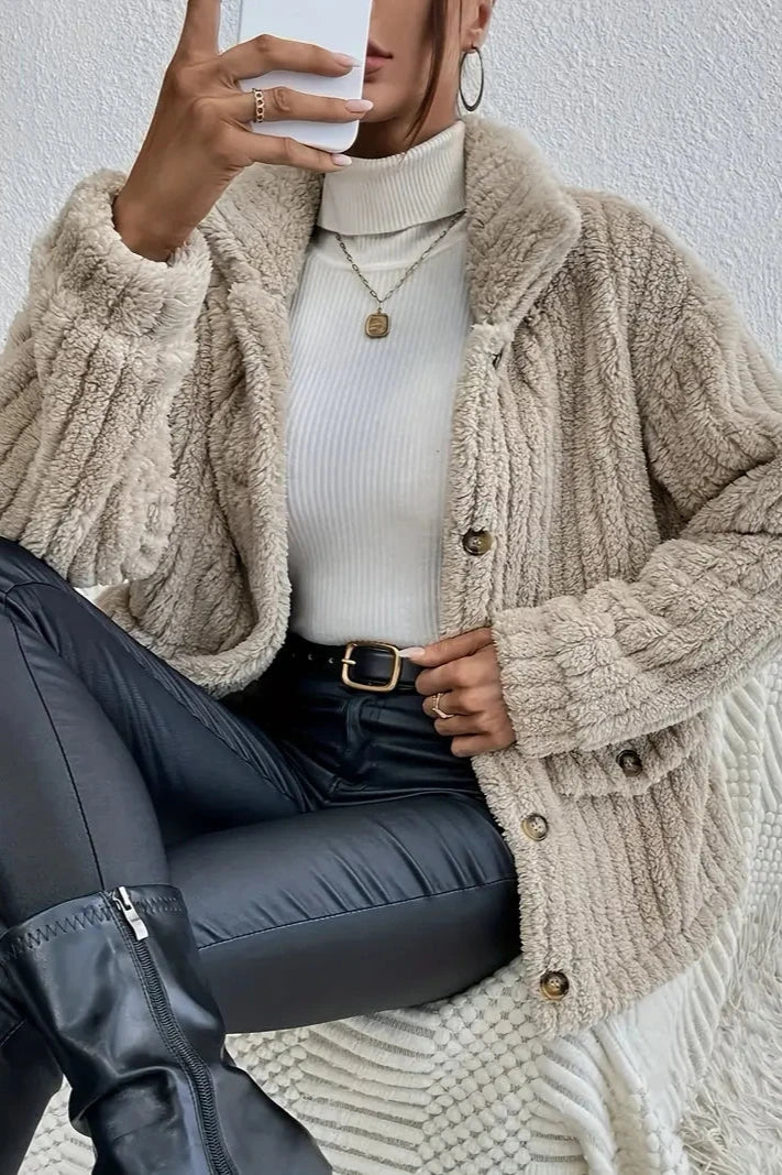 Nova | Plush Button Cardigan