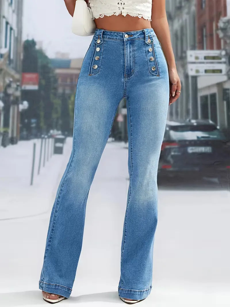 Fleur | High Waist Flared Jeans