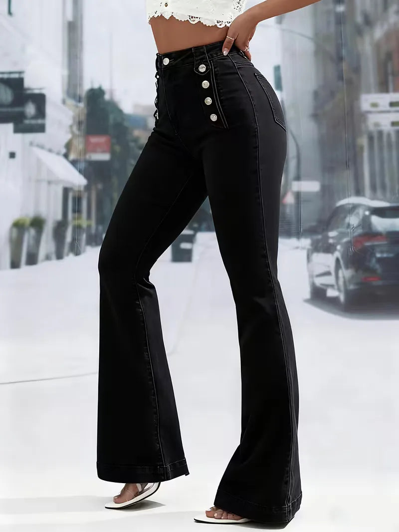Fleur | High Waist Flared Jeans