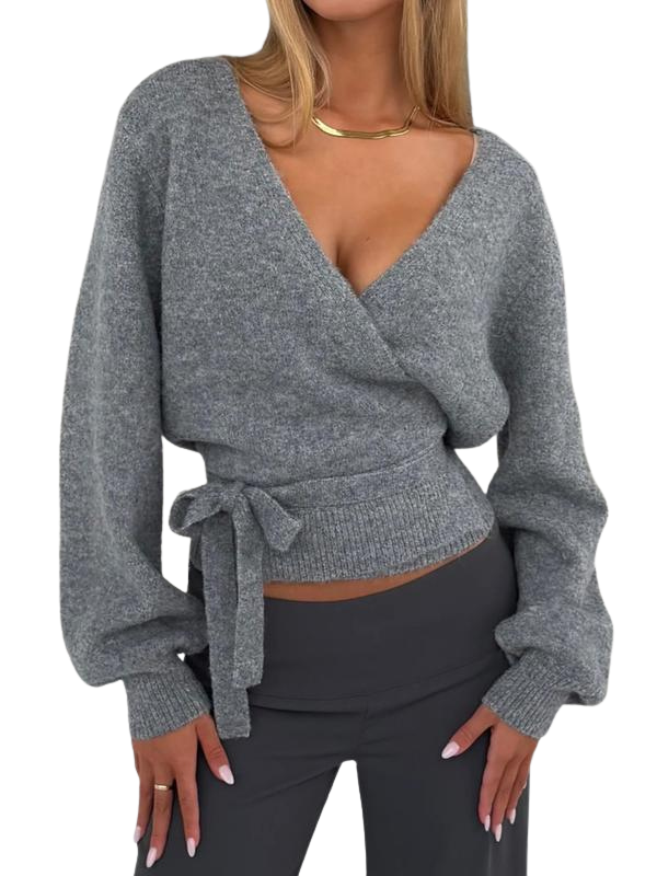 Ingrid | Wrap Knit Jumper