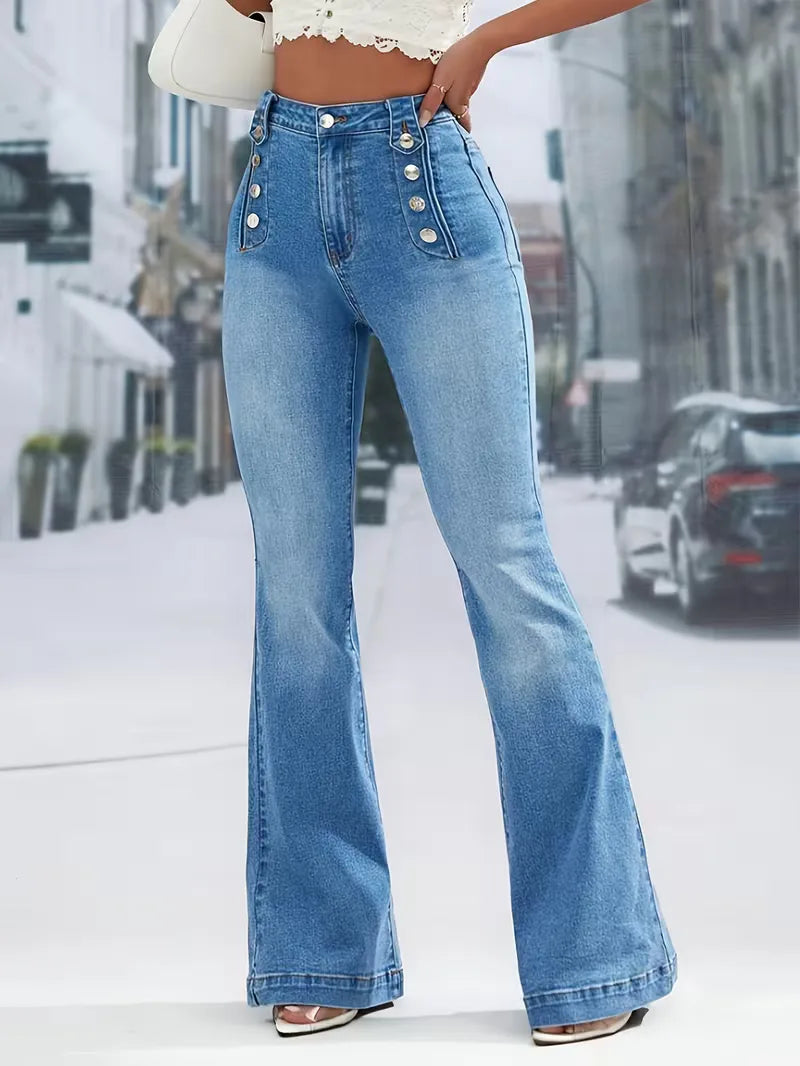 Fleur | High Waist Flared Jeans