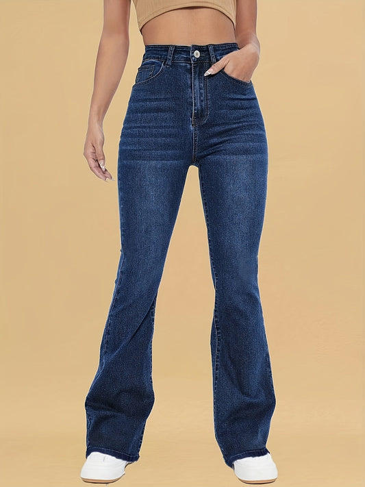 Inès | Dark Wash Flared Jeans