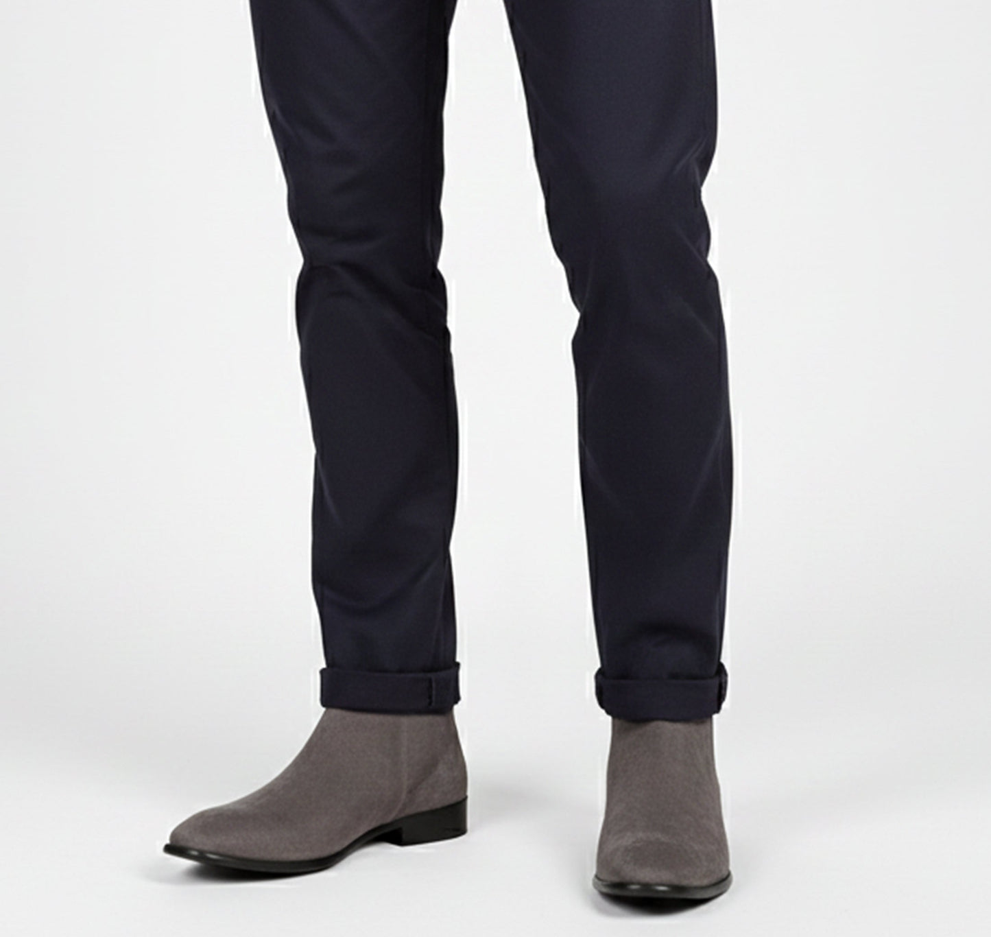 Men's suede winter Chelsea boots