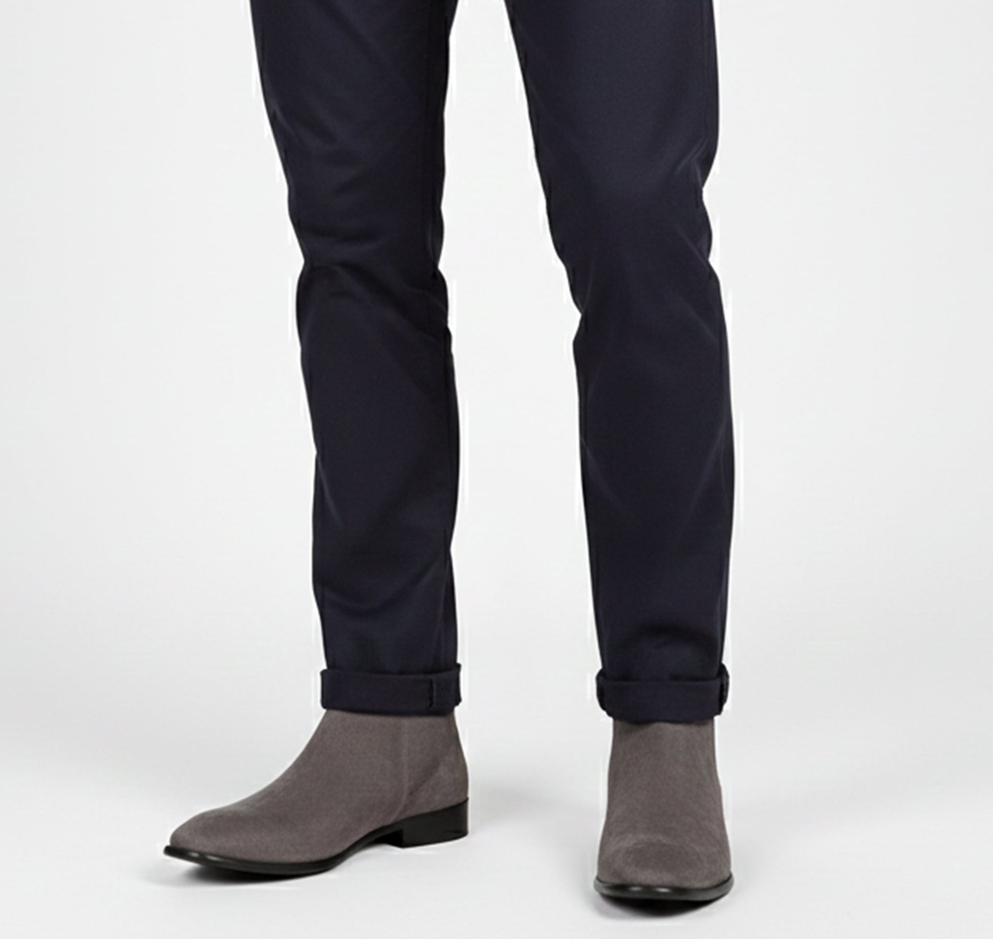 Men's suede winter Chelsea boots