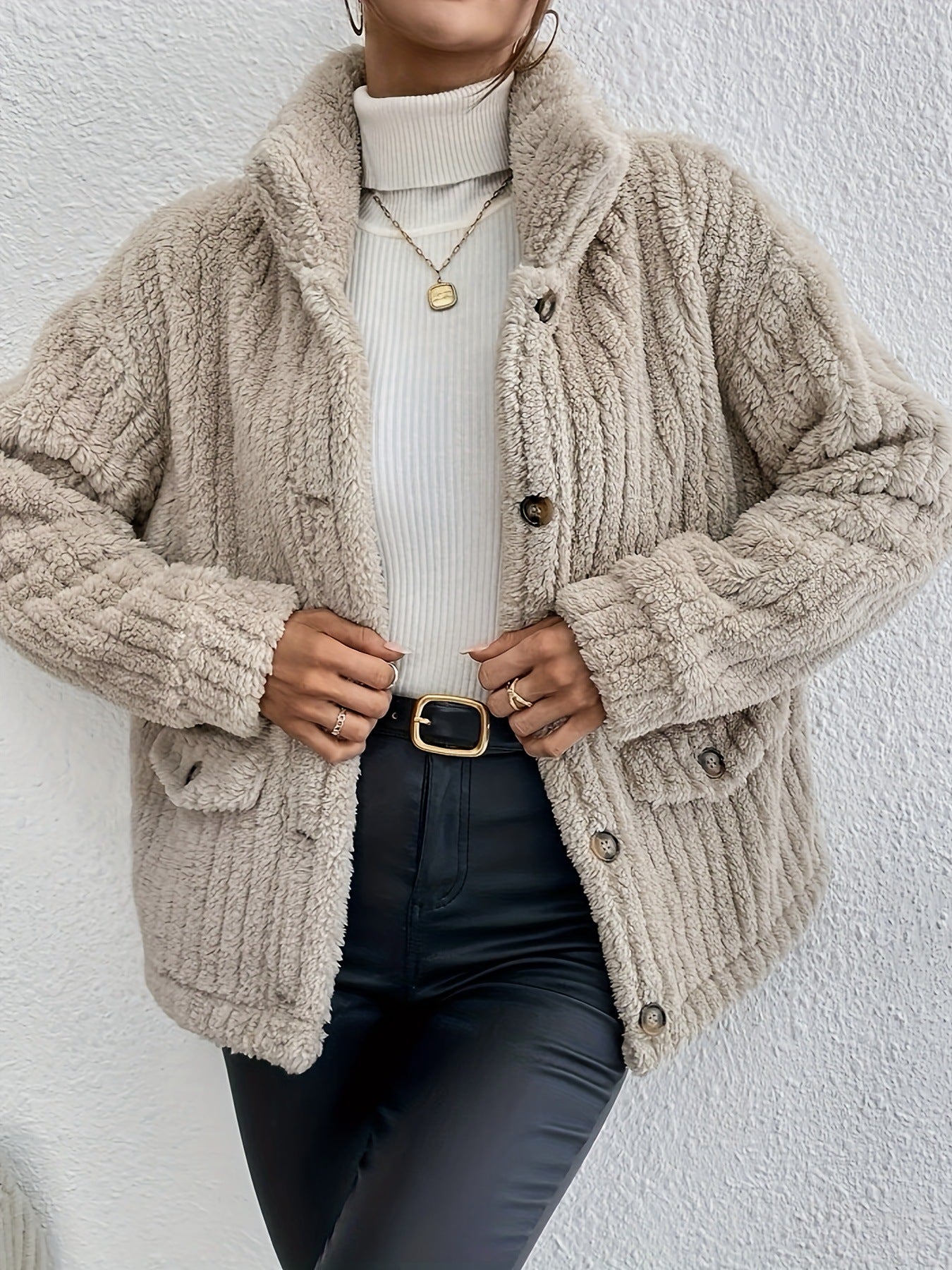 Nova | Plush Button Cardigan