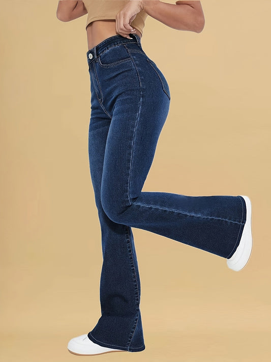 Inès | Dark Wash Flared Jeans