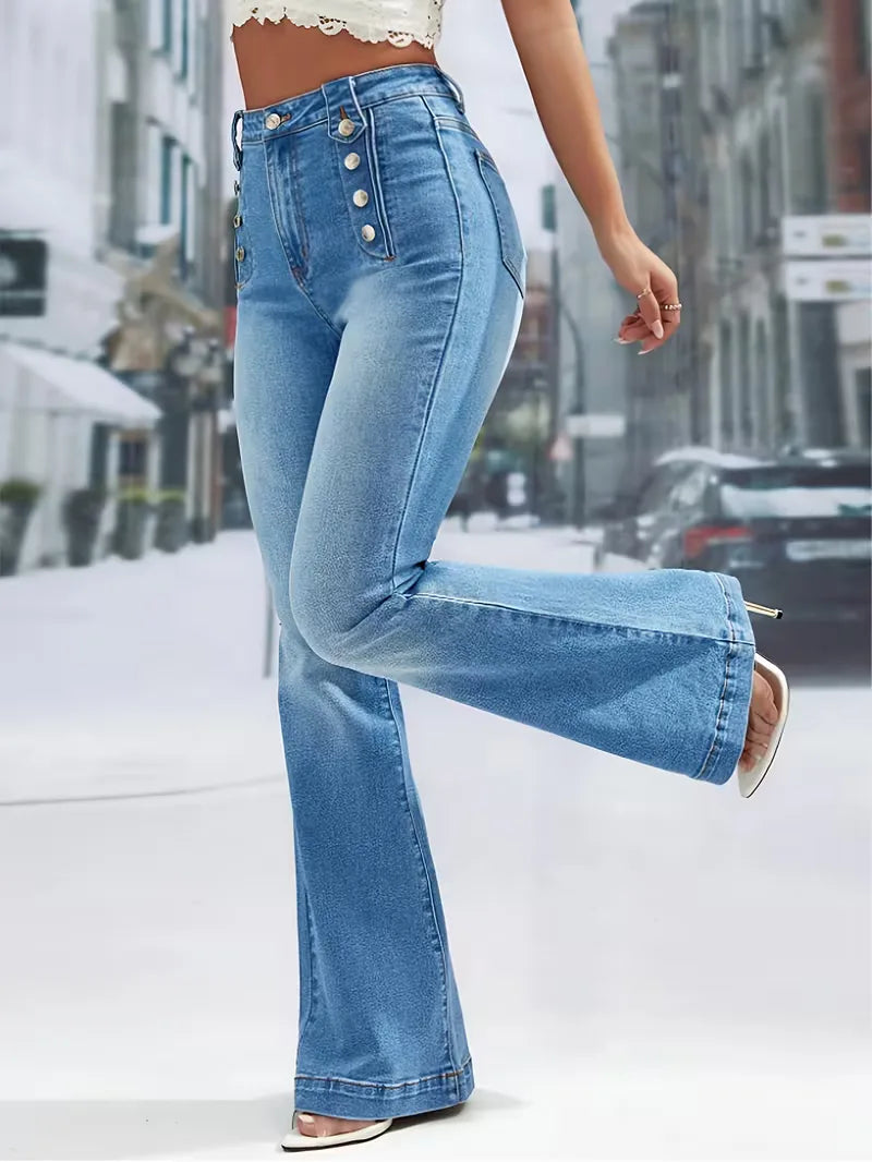 Fleur | High Waist Flared Jeans