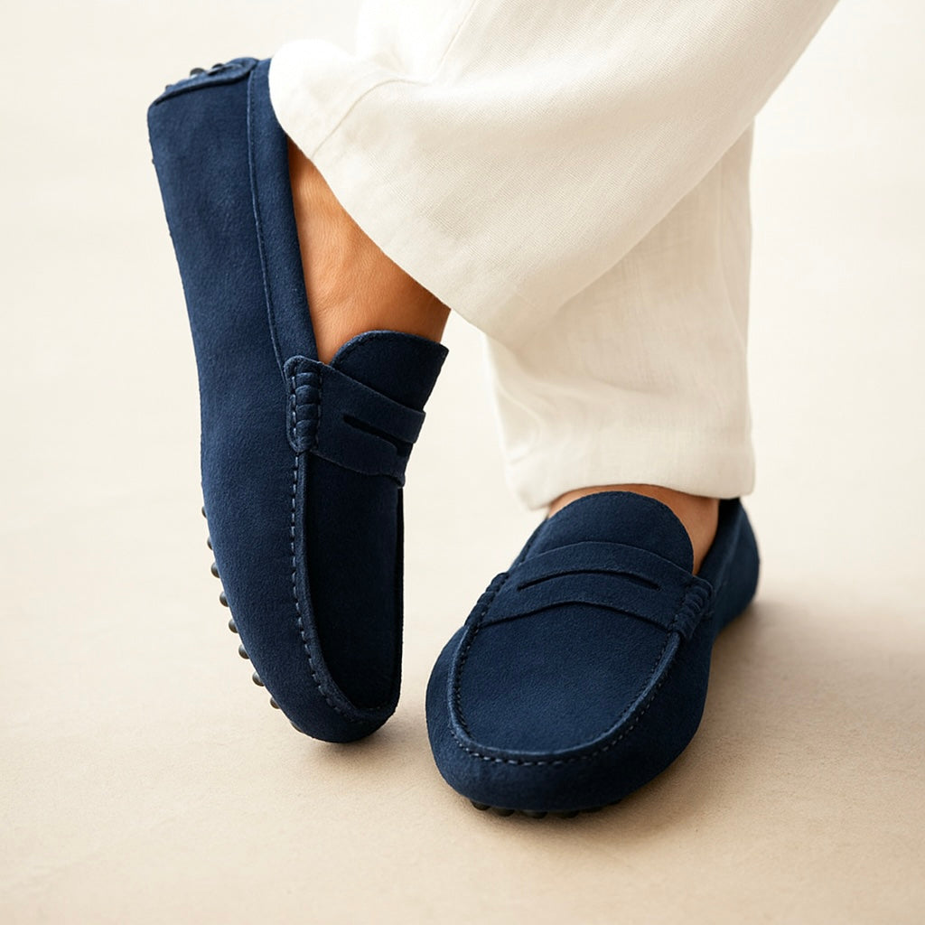 Daan | Suede Penny Loafers