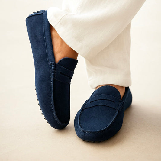 Daan | Suede Penny Loafers