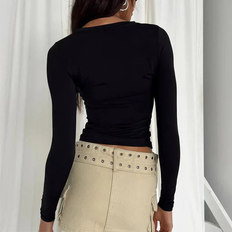 Elspeth | Fitted Long Sleeve Top