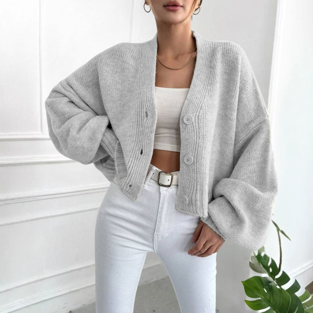 Lumi | Cropped Knit Cardigan