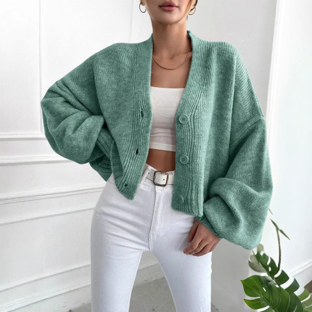 Lumi | Cropped Knit Cardigan