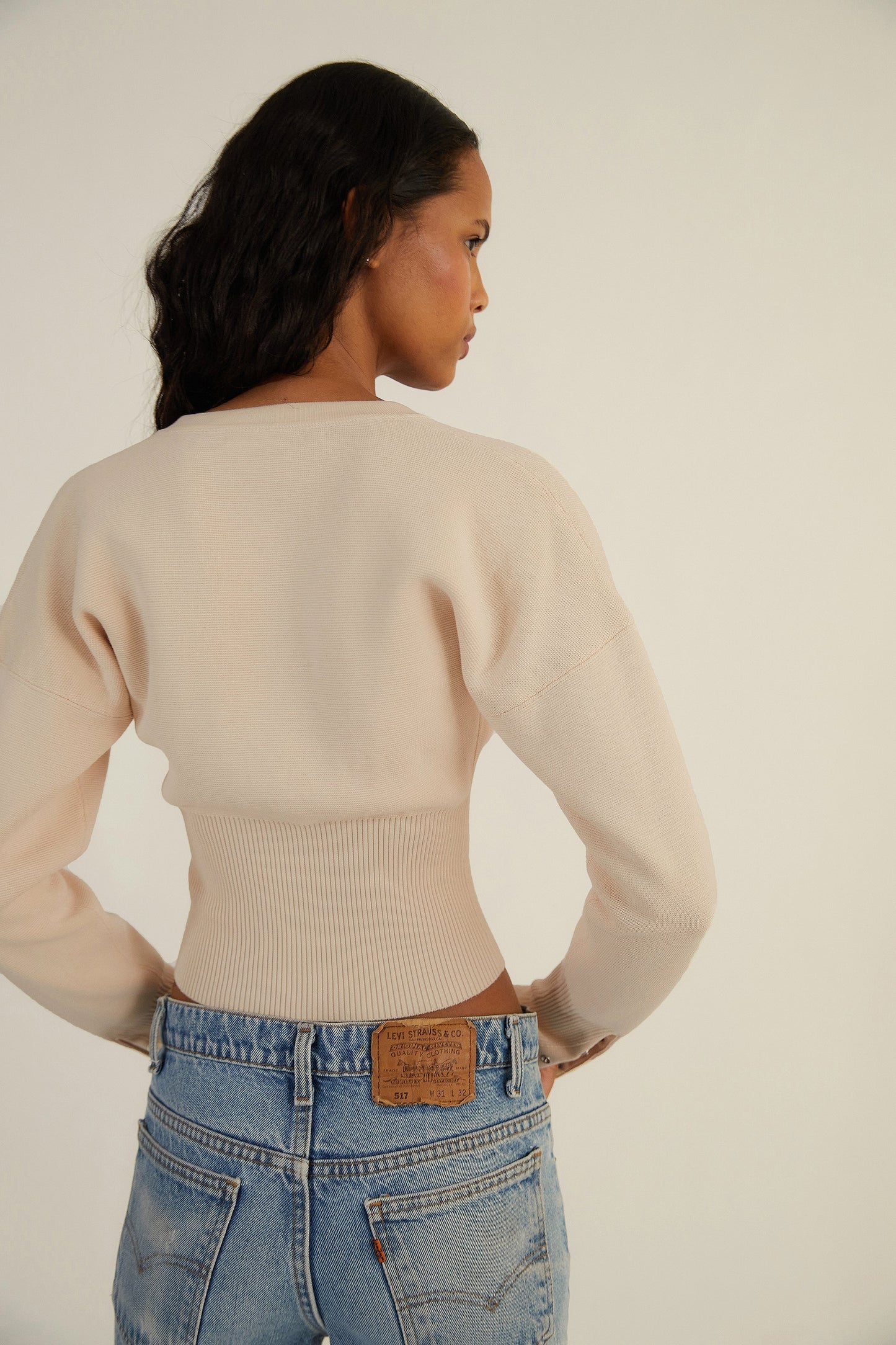 Renske | Cropped Button Cardigan