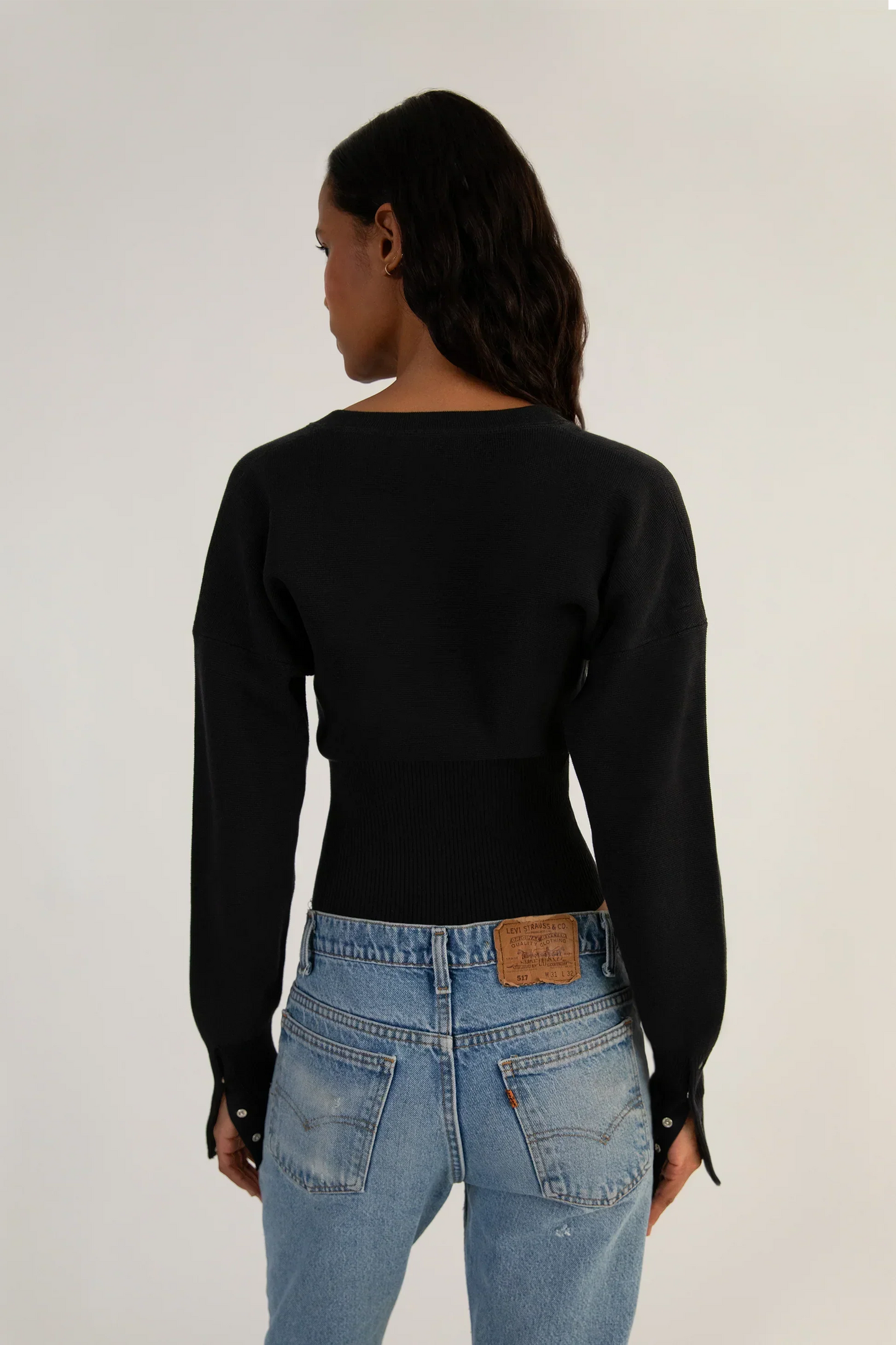 Renske | Cropped Button Cardigan