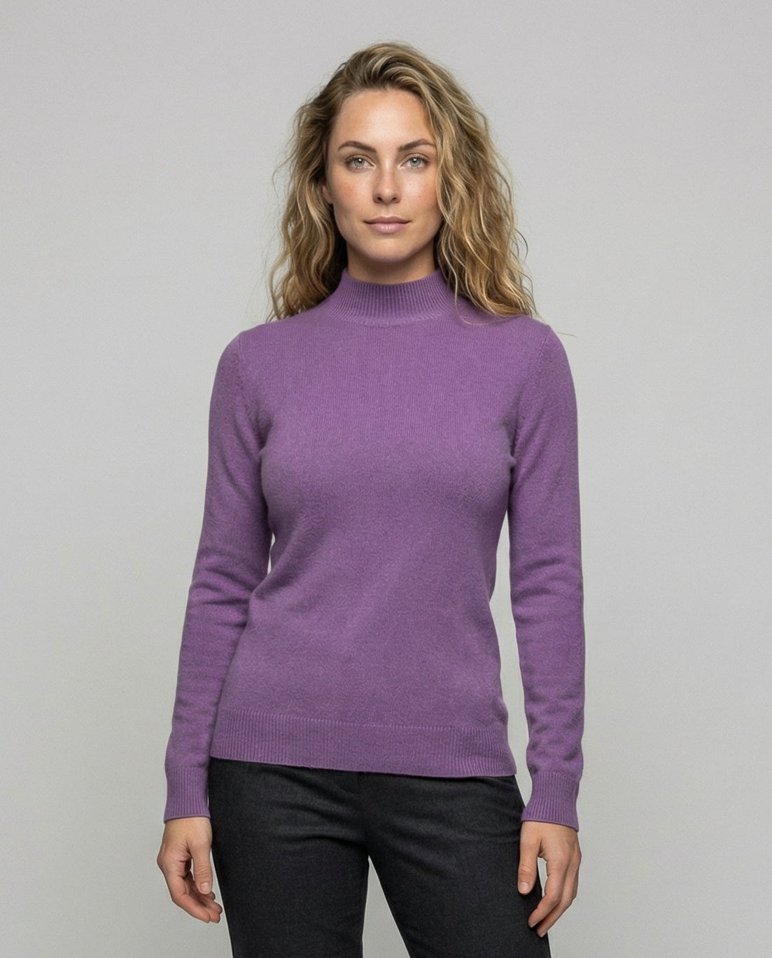 Women's Mock Neck Knit Sweater