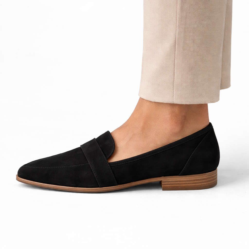 Isla | Pointed Suede Loafers