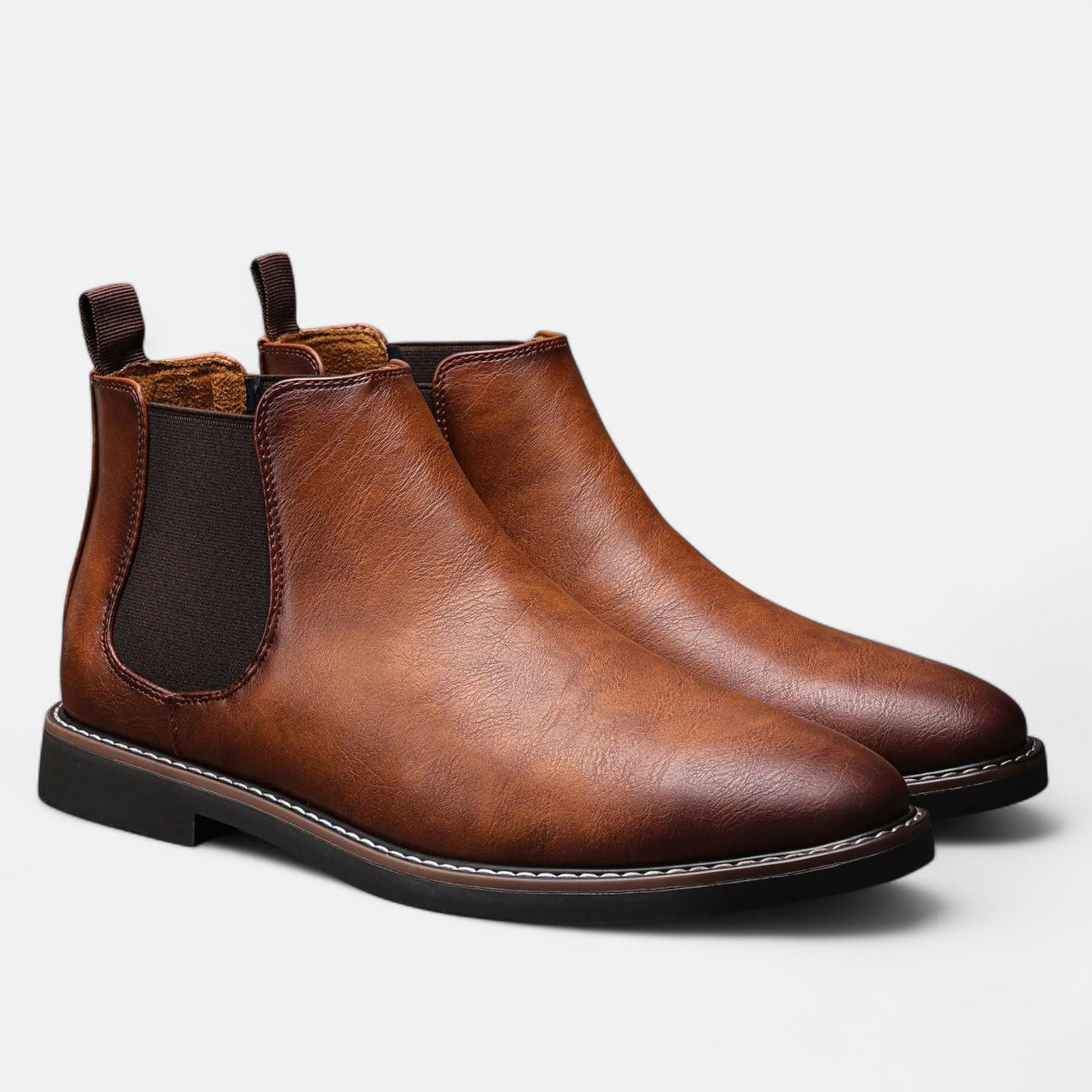 Men's brown Chelsea boots