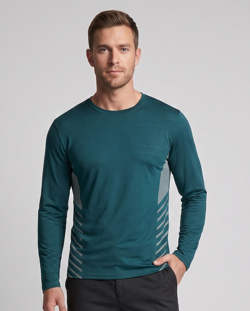 Men's Breathable Long Sleeve T Shirt