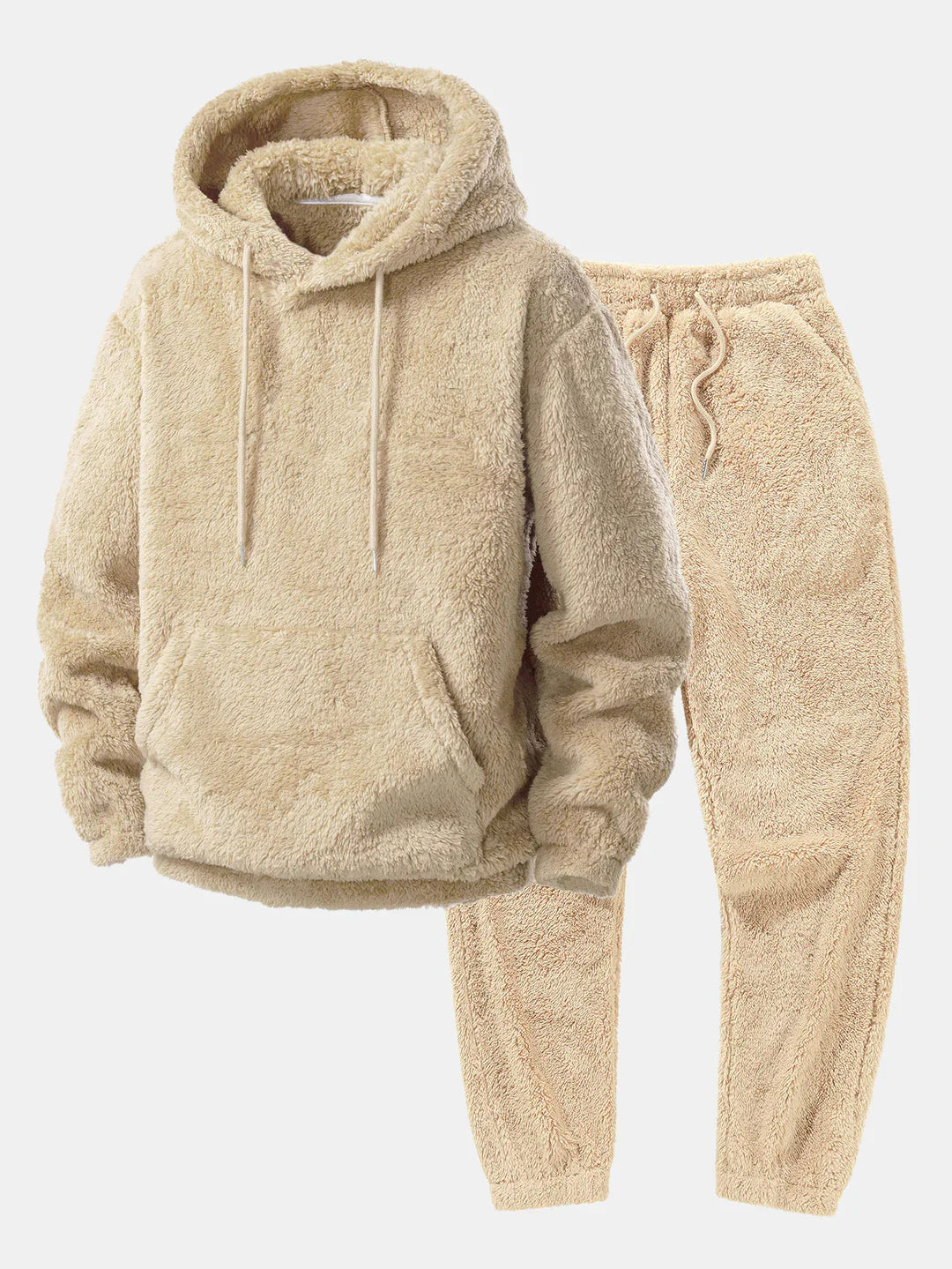 Cosy Teddy Fleece Hoodie and Joggers Lounge Set