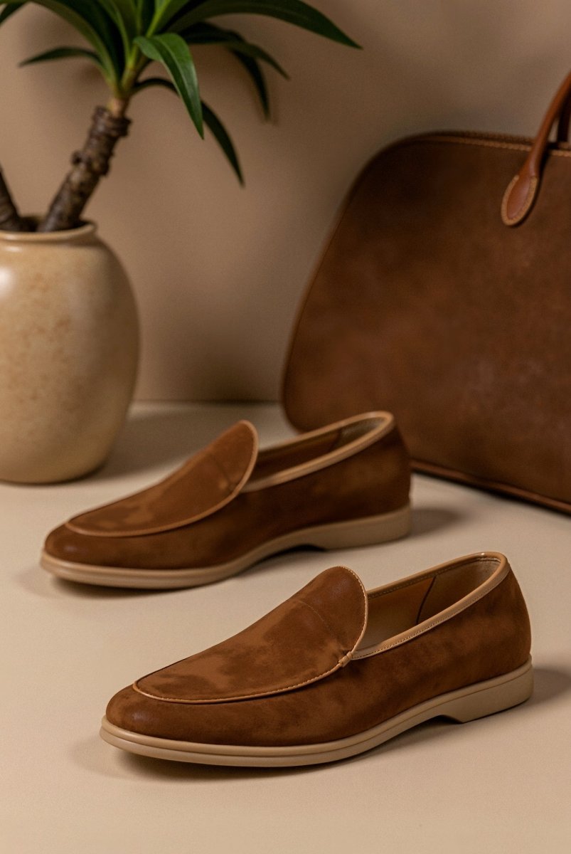 Men's soft suede loafers