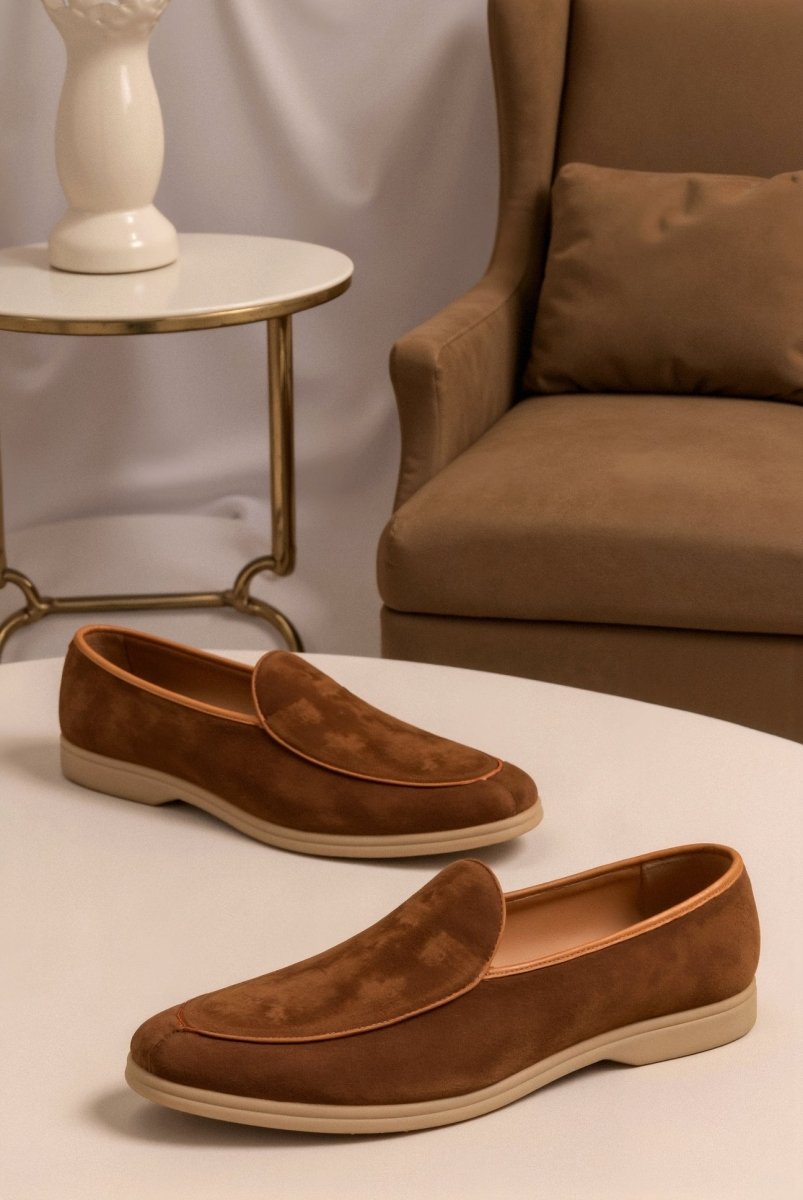 Men's soft suede loafers