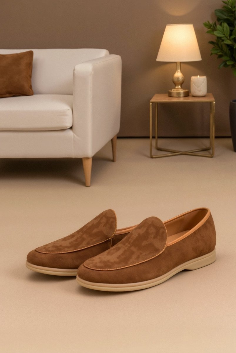 Men's soft suede loafers