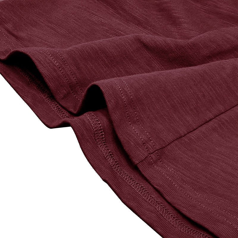 Men's Textured Long Sleeve Henley T Shirt
