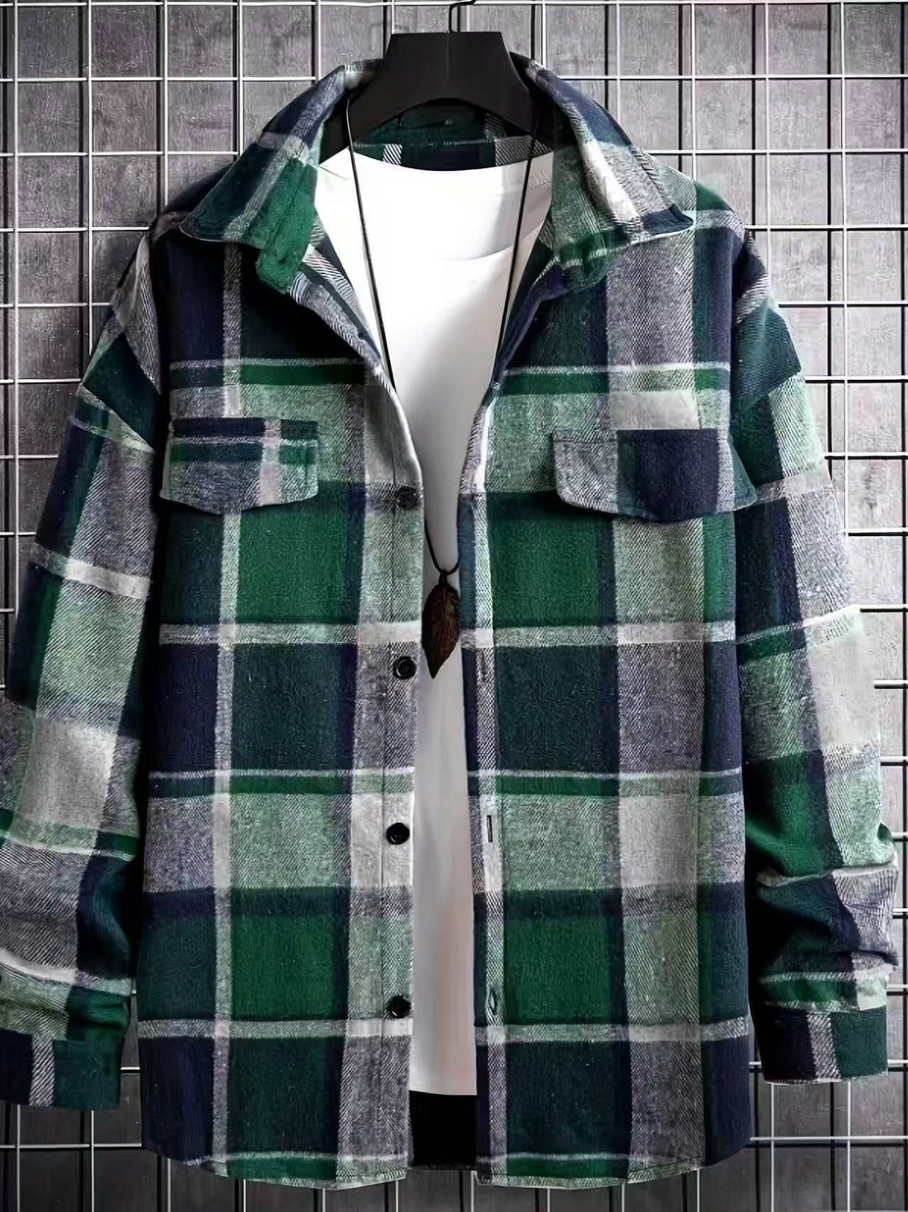 Men's Oversized Flannel Overshirt