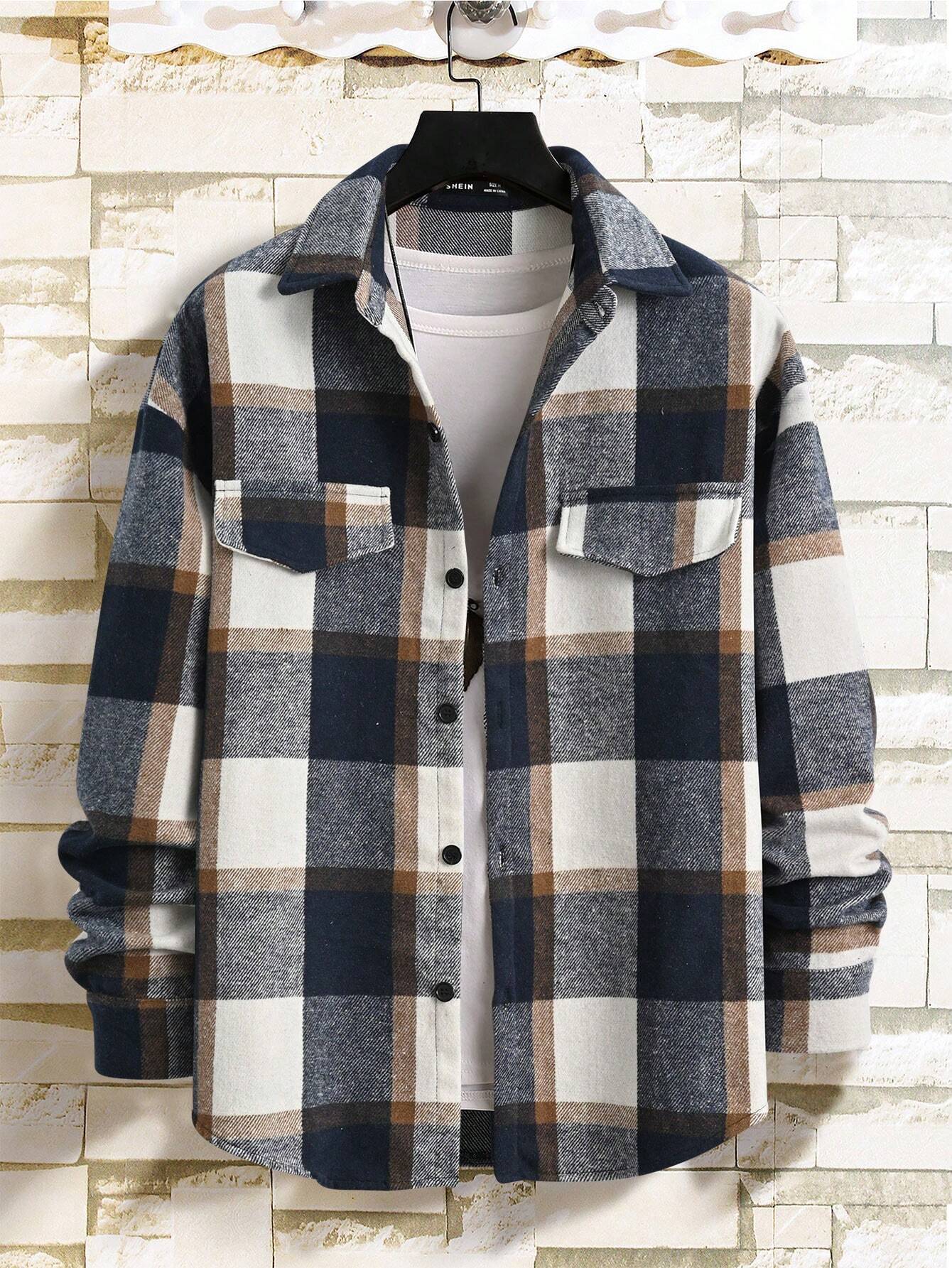 Men's Oversized Flannel Overshirt
