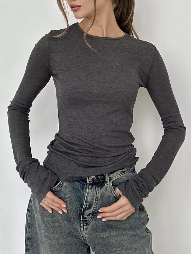 Women's Slim Fit Long Sleeve T Shirt