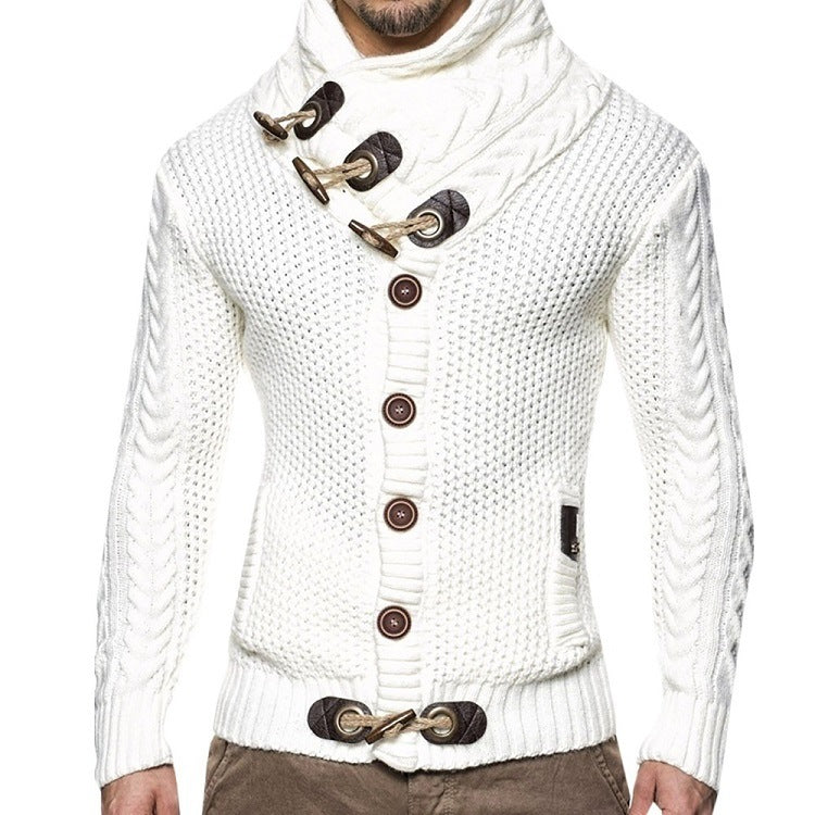 Men's Asymmetric Knit Cardigan