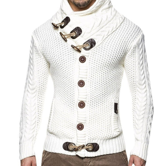 Men's Asymmetric Knit Cardigan